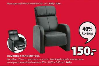 Jysk Hovborg Standenstoel aanbieding