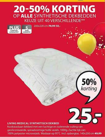 Jysk Living Medical Synthetisch Dekbed aanbieding