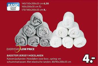 Jysk Badstof-jersey Hoeslaken aanbieding