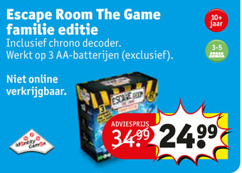 Kruidvat Escape Room The Game Familie Editie aanbieding
