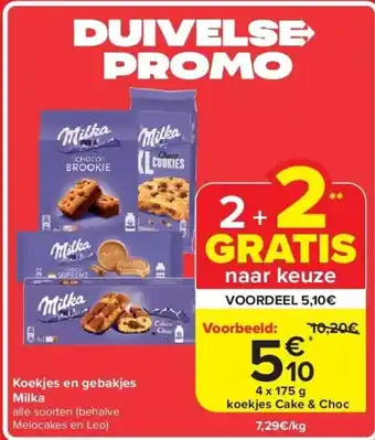 Carrefour Koekjes en gebakjes Milka aanbieding