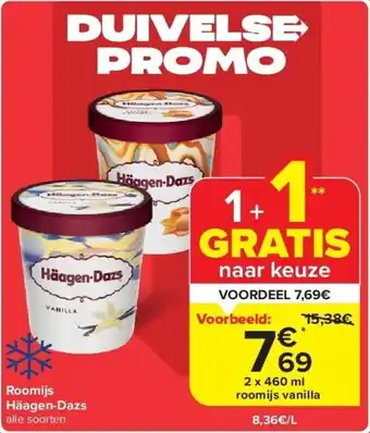 Carrefour Roomijs Häagen-Dazs aanbieding