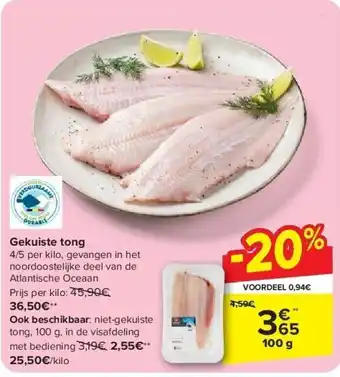 Carrefour Gekuiste tong aanbieding