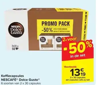 Carrefour Koffiecapsules NESCAFÉ Dolce Gusto aanbieding