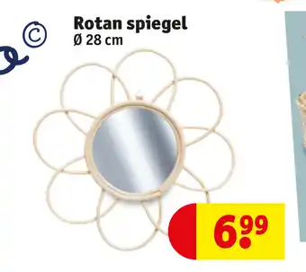 Kruidvat Rotan Spiegel 28 cm aanbieding