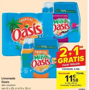 Carrefour Limonade Oasis aanbieding