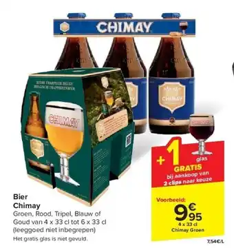 Carrefour Bier Chimay aanbieding