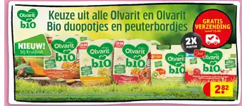 Kruidvat Olvarit Bio 12M Zoete Aardappel Kip 2x Punten aanbieding