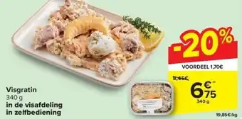 Carrefour Visgratin aanbieding