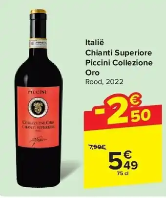 Carrefour Italië Chianti Superiore Piccini Collezione Oro aanbieding