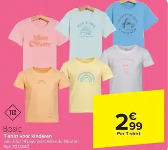 Carrefour T-shirt voor kinderen aanbieding