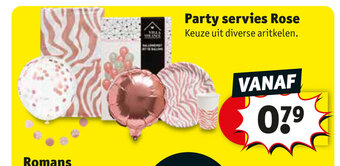 Kruidvat Party Servies Rose aanbieding