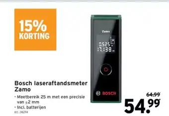 GAMMA Bosch laseraftandsmeter Zamo aanbieding