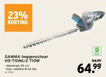 GAMMA GAMMA heggenschaar HS 710ML 2 710W aanbieding