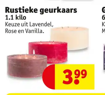 Kruidvat Rustieke Geurkaars 1,1 kilo aanbieding