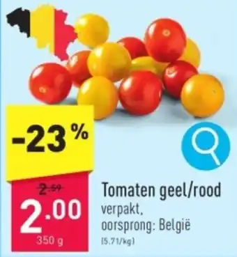 ALDI Tomaten geel rood aanbieding