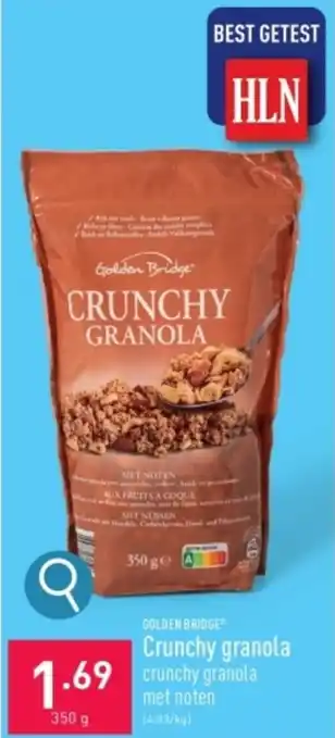 ALDI CRUNCHY GRANOLA 350G aanbieding