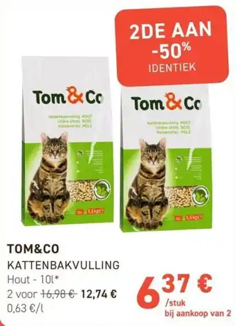 Tom&Co Kaltenbakvulling HOUT aanbieding