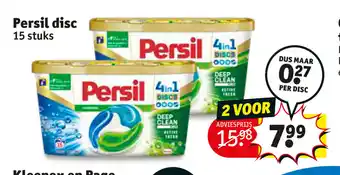 Kruidvat Persil Disc 15 stuks aanbieding