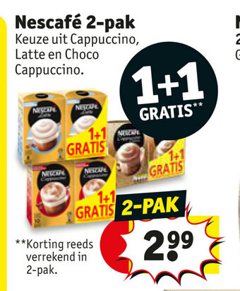 Kruidvat Nescafe 2-pak aanbieding