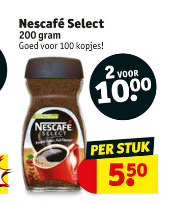Kruidvat Nescafe Select 200 gram aanbieding