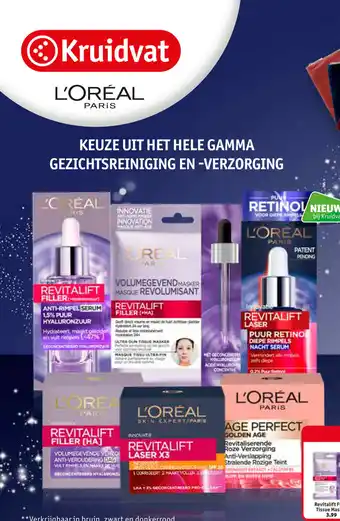 Kruidvat Loreal Paris Keuze Uit Het Hele Gamma Gezichtsreiniging En-Verzorging aanbieding