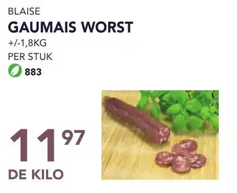 Bidfood BLAISE GAUMAIS WORST aanbieding