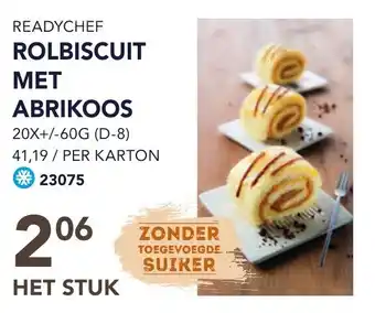 Bidfood READYCHEF ROLBISCUIT MET ABRIKOOS aanbieding