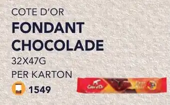 Bidfood COTE D'OR FONDANT CHOCOLADE aanbieding