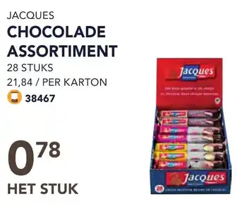 Bidfood JACQUES CHOCOLADE ASSORTIMENT aanbieding