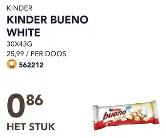 Bidfood KINDER BUENO WHITE aanbieding