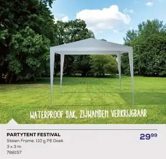 Supra Bazar PARTYTENT FESTIVAL aanbieding