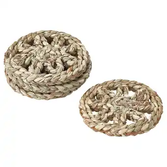 Gallsopp Onderzetter, naturel/zeegras handgemaakt
