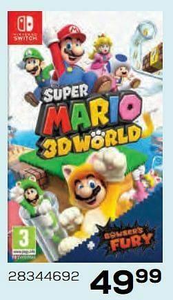 Supra Bazar Nintendo switch super mario 3d world aanbieding