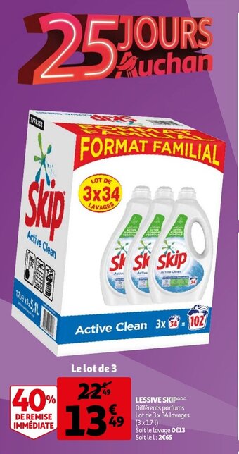 Auchan Lessive Skip aanbieding