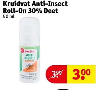 Kruidvat Kruidvat Anti-Insect Roll-On 30% Deet aanbieding