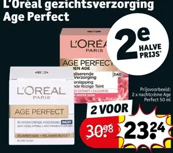 Kruidvat L’Oréal gezichtsverzorging Age Perfect aanbieding