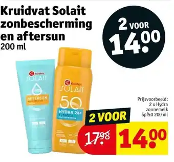 Kruidvat Kruidvat Solait zonbescherming en aftersun aanbieding