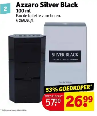 Kruidvat Azzaro Silver Black aanbieding