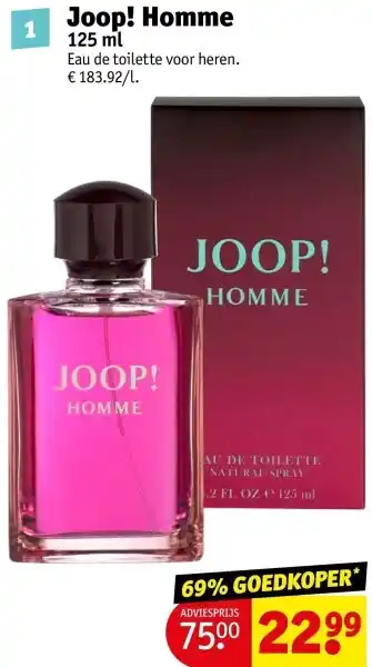 Kruidvat Joop! Homme aanbieding