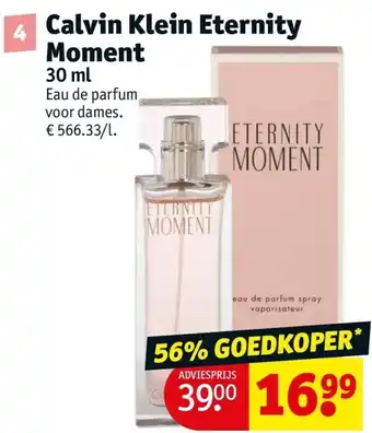 Kruidvat Calvin Klein Eternity Moment aanbieding