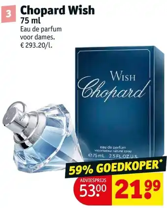 Kruidvat Chopard Wish aanbieding