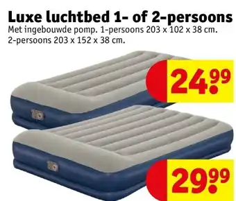 Kruidvat Luxe luchtbed 1- of 2-persoons aanbieding