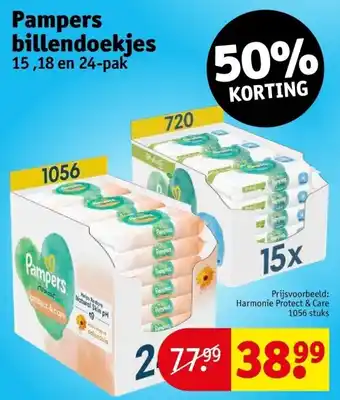 Kruidvat Pampers billendoekjes aanbieding