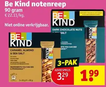 Kruidvat Be Kind notenreep aanbieding