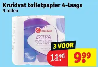 Kruidvat Kruidvat toiletpapier 4-laags aanbieding