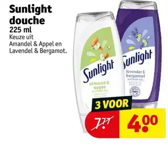 Kruidvat Sunlight douche aanbieding