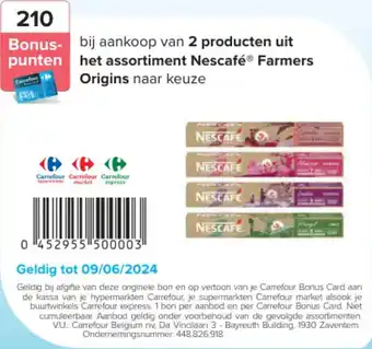 Carrefour Nescafé Farmers Origins aanbieding