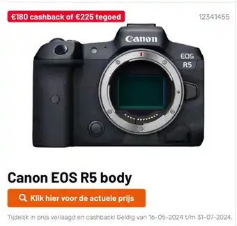 Kamera Express Canon EOS R5 body aanbieding