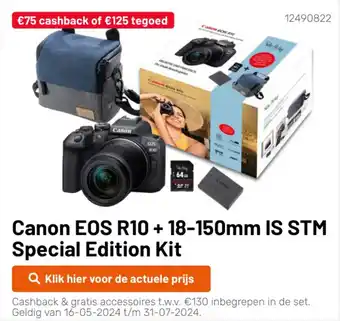Kamera Express Canon EOS R10+ 18-150mm IS STM Special Edition Kit aanbieding